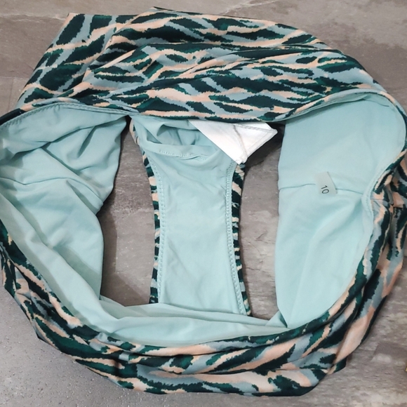 NWOT Seafolly Wild At Heart High Waisted Full Coverage Bikini Bottom. 6US - Picture 10 of 11